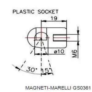 GS0361 Magneti Marelli amortiguador de maletero