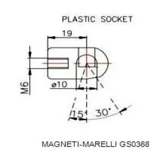 GS0368 Magneti Marelli amortiguador maletero