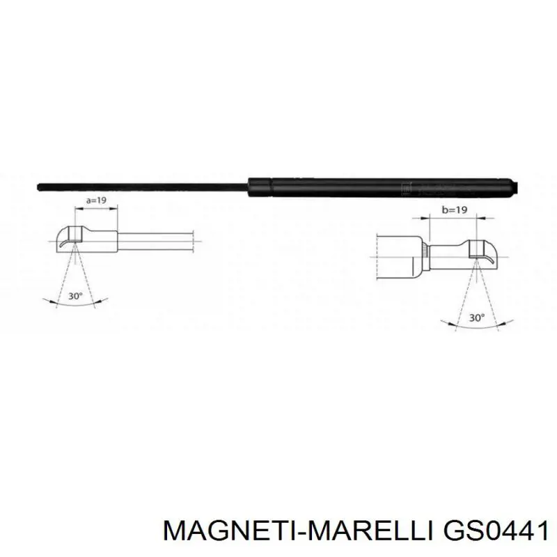 GS0441 Magneti Marelli muelle neumático, capó de motor