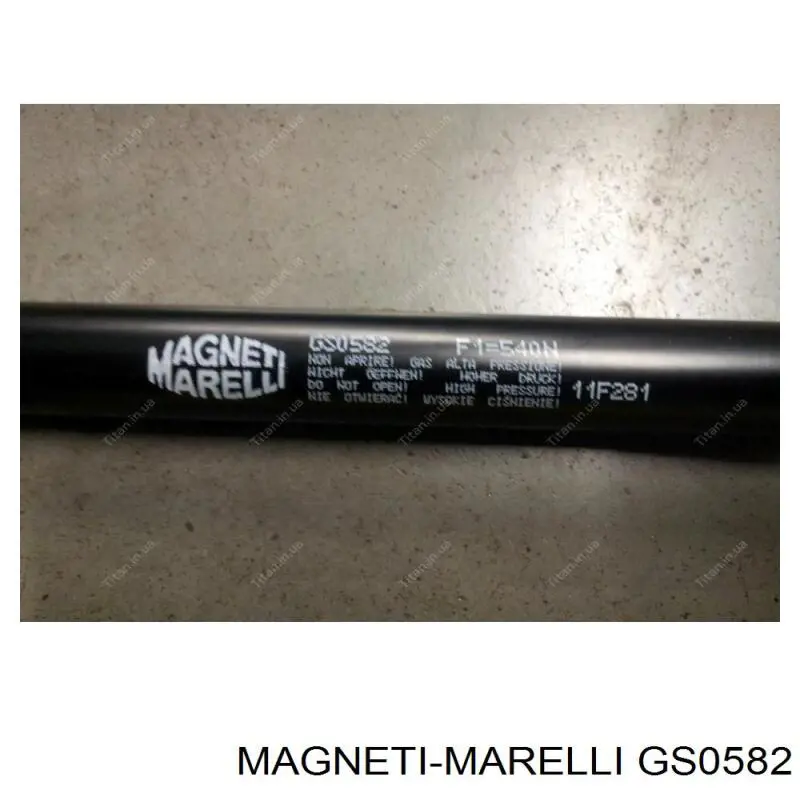 GS0582 Magneti Marelli Amortiguador de porton