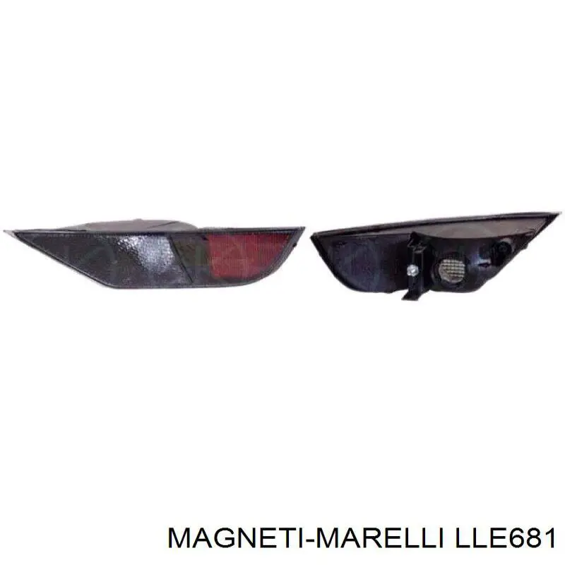 LLE681 Magneti Marelli Luz trasera de parachoques derecha