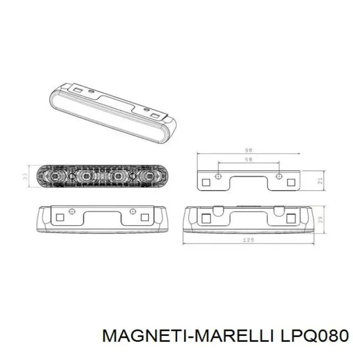 LPQ080 Magneti Marelli luz diurna