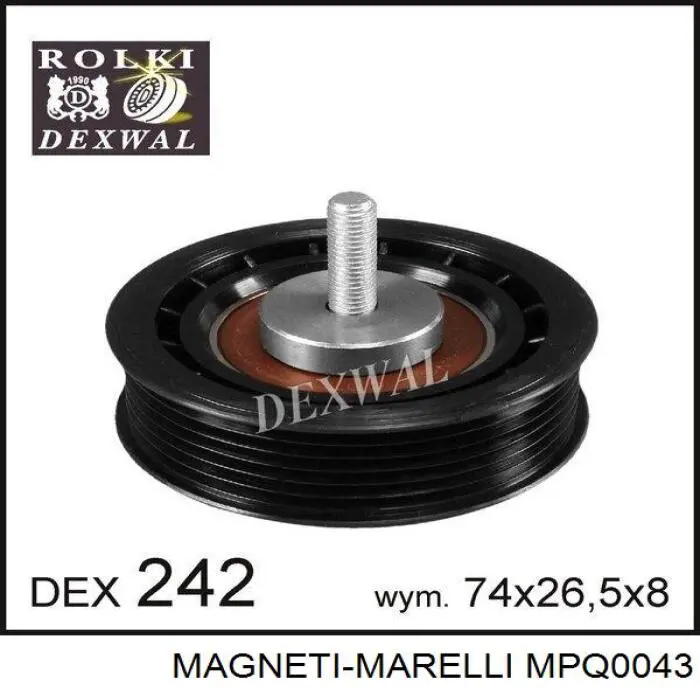 Rodillo tensor correa poli V Magneti Marelli MPQ0043 precio, desde 21,57 EUR
