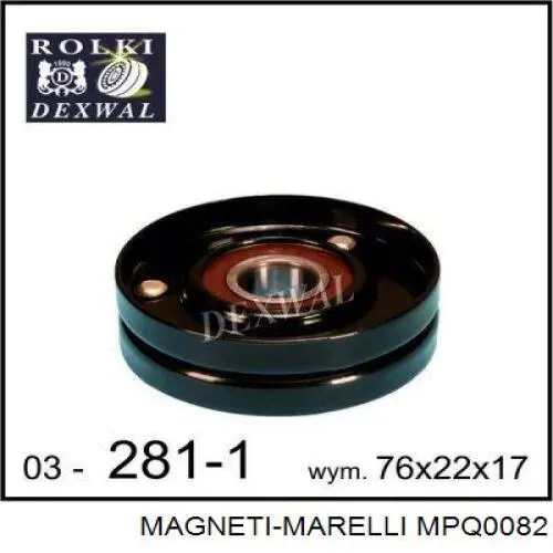 Rodillo tensor correa poli V Magneti Marelli MPQ0082 precio, desde 14,73 EUR