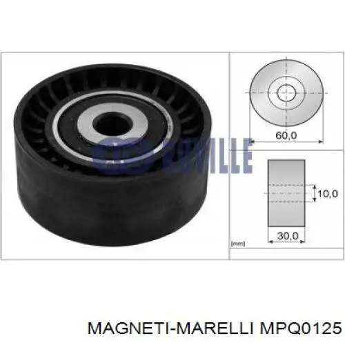 MPQ0125 Magneti Marelli polea correa distribución