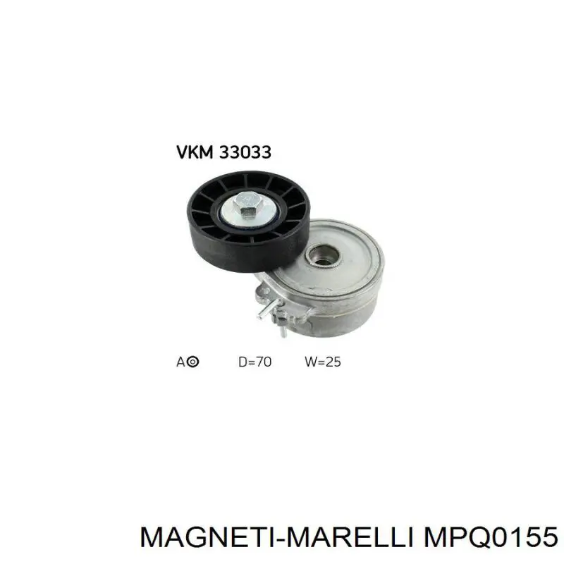 Polea tensora correa poli V MPQ0155 Magneti Marelli