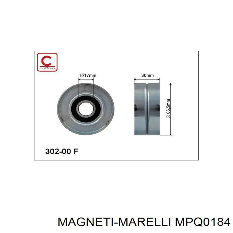 MPQ0184 Magneti Marelli polea tensora correa poli v