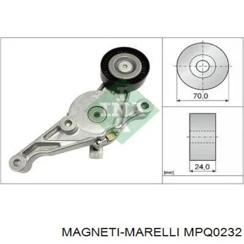 MPQ0232 Magneti Marelli Polea tensora