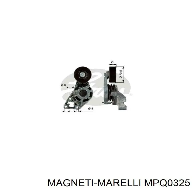 MPQ0325 Magneti Marelli tensor de correa poli v