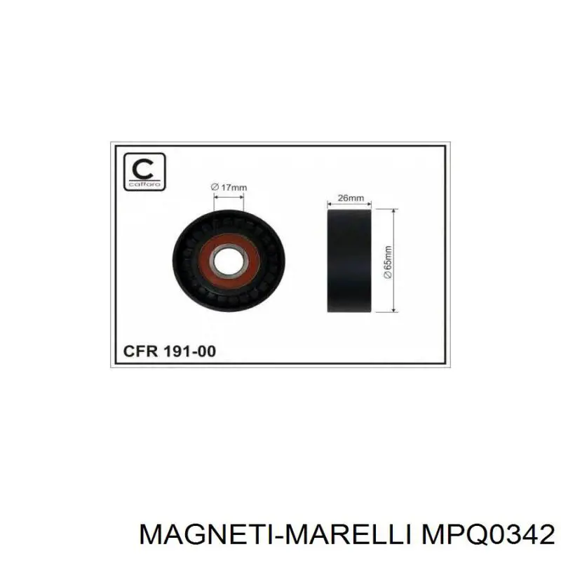 MPQ0342 Magneti Marelli Polea tensora