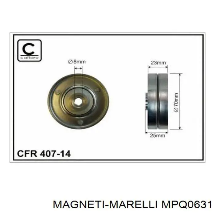 MPQ0631 Magneti Marelli Polea tensora