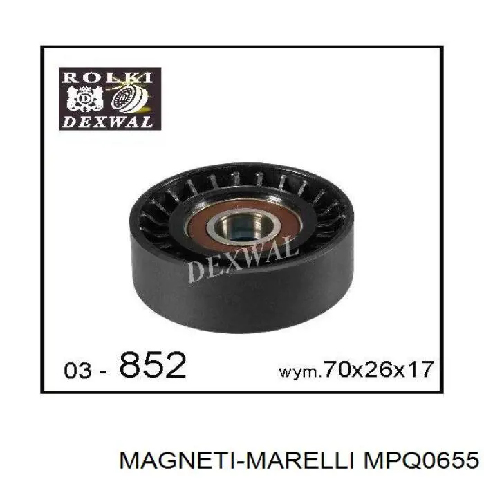 MPQ0655 Magneti Marelli polea tensora correa poli v