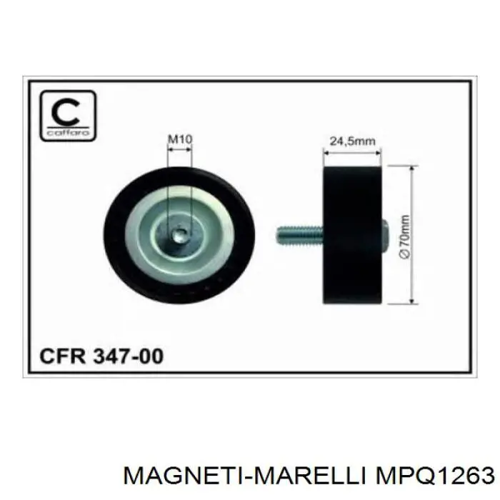 MPQ1263 Magneti Marelli Tensor de correa de alternador