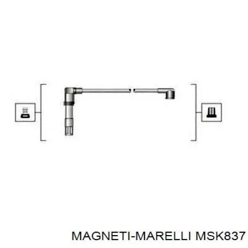 MSK837 Magneti Marelli juego de cables de encendido