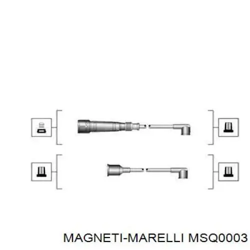 Cables de bujías MSQ0003 Magneti Marelli