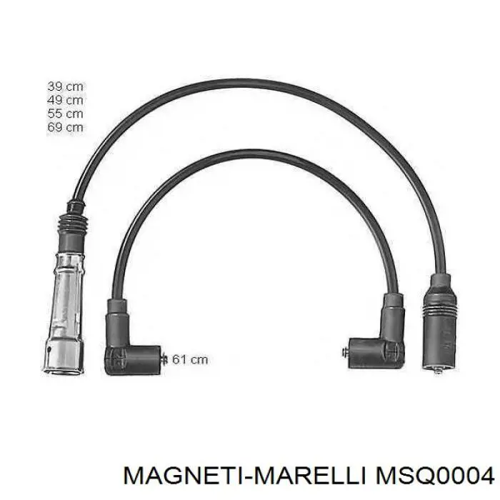 MSQ0004 Magneti Marelli juego de cables de encendido