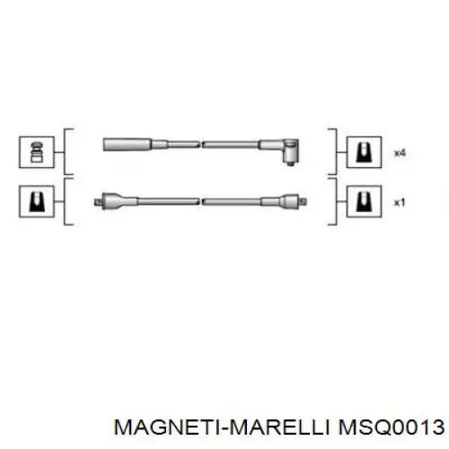 MSQ0013 Magneti Marelli Cables de alta tensión, juego