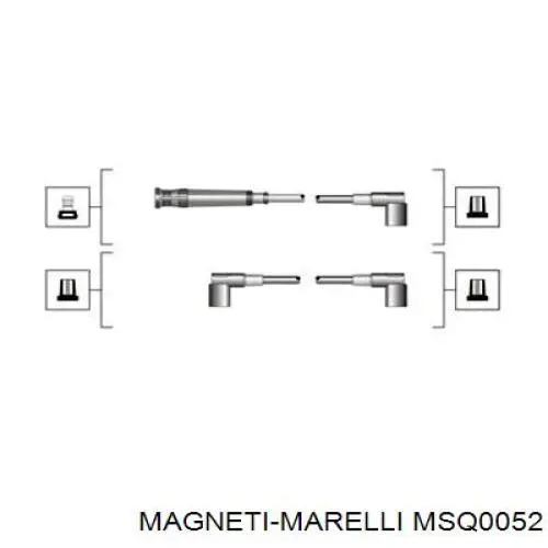 MSQ0052 Magneti Marelli Cables de alta tensión, juego