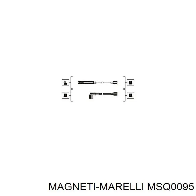 MSQ0095 Magneti Marelli Cables de alta tensión, juego