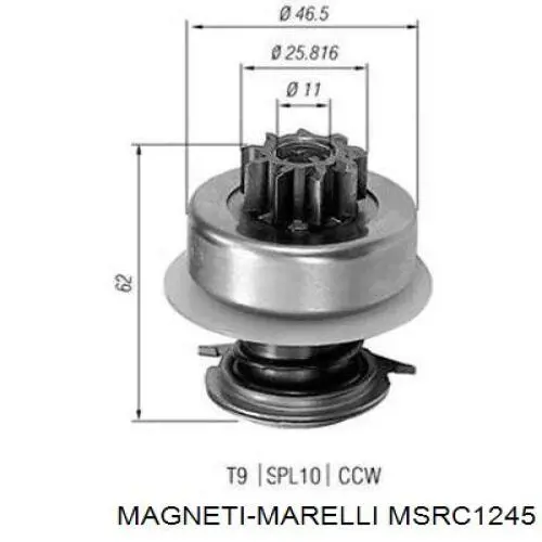 MSRC1245 Magneti Marelli motor de arranque