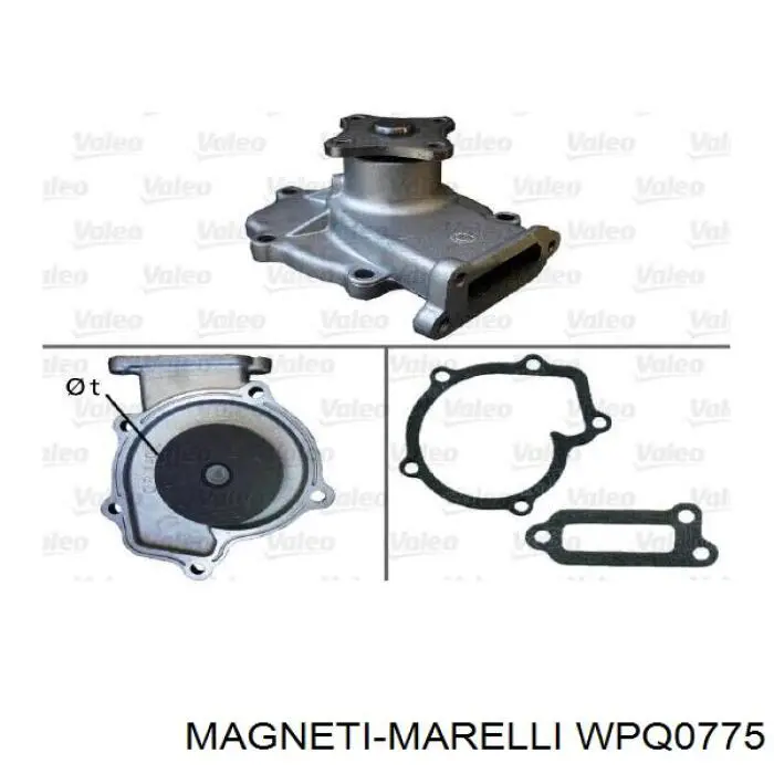 WPQ0775 Magneti Marelli bomba de agua