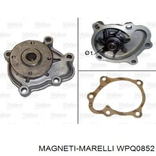 WPQ0852 Magneti Marelli bomba de agua