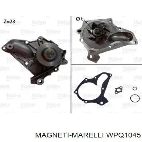 WPQ1045 Magneti Marelli bomba de agua