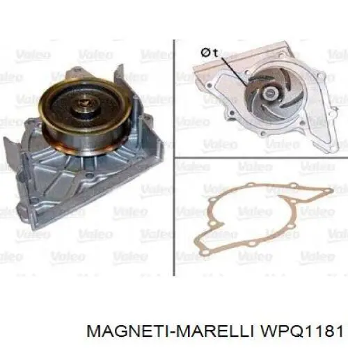 WPQ1181 Magneti Marelli bomba de agua