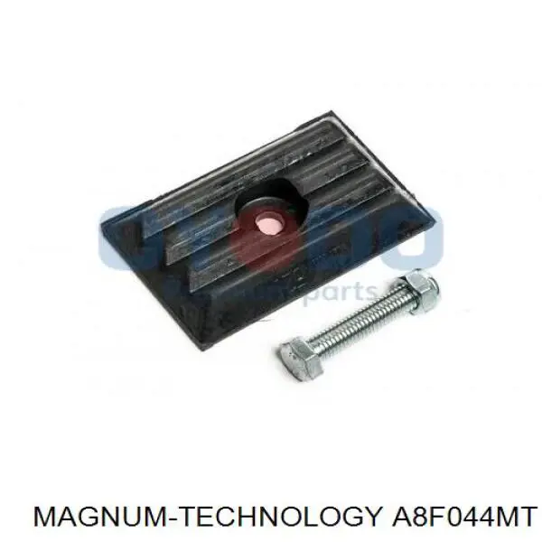 A8F044MT Magnum Technology silentblock de hoja de ballesta trasera