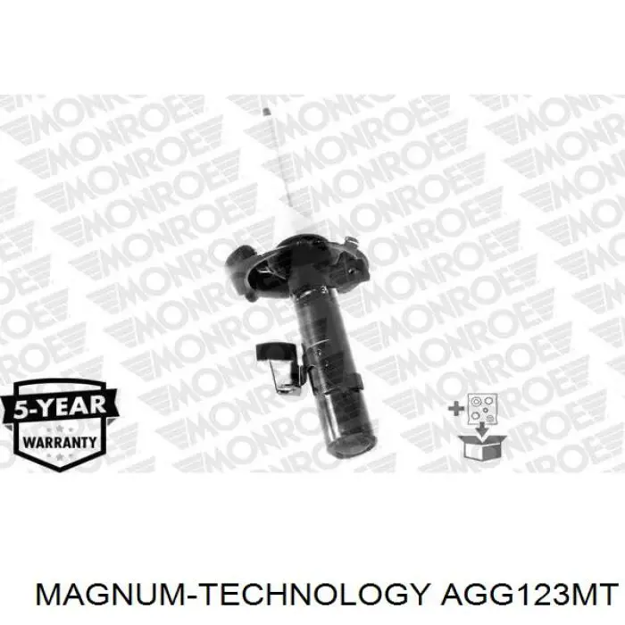Amortiguador eje delantero izquierda Magnum Technology AGG123MT