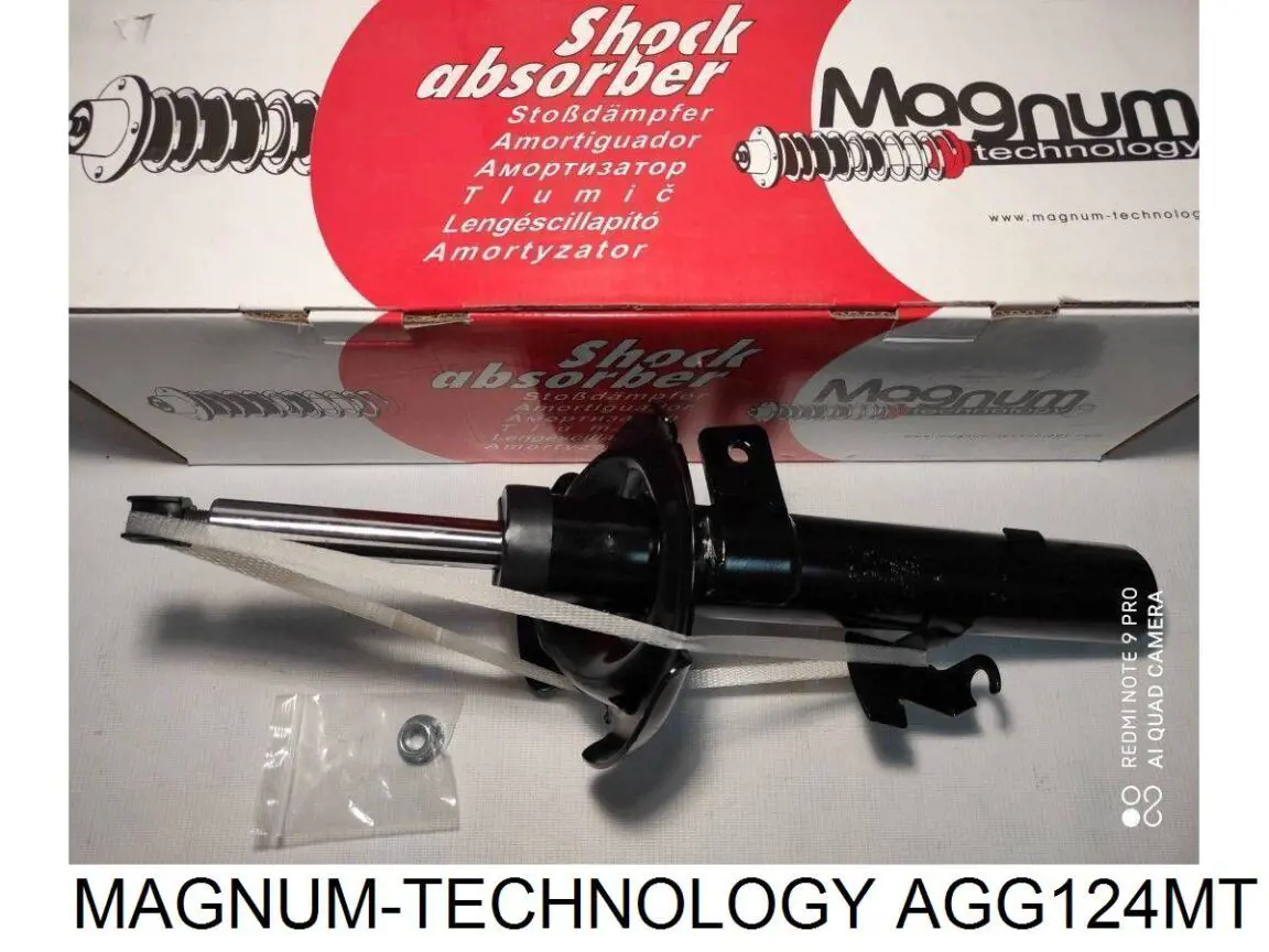 AGG124MT Magnum Technology amortiguador delantero derecho