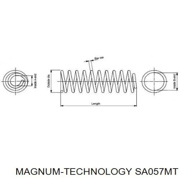 Muelle de suspensión trasero VAG 8D5511115T precio, desde 23,27 EUR