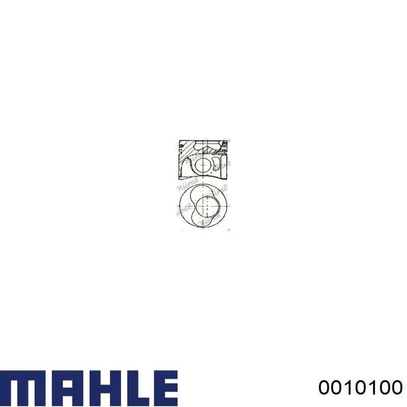 0010100 Mahle Original Pistón para cilindro