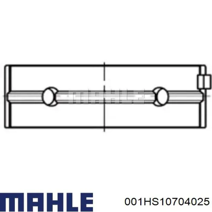 Juego de cojinetes de cigüeñal, cota de reparación (+0,25 mm) Mercedes 6010300130