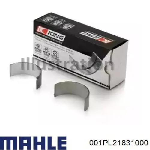 001PL21831000 Mahle Original Juego de cojinetes de biela, estándar (STD)