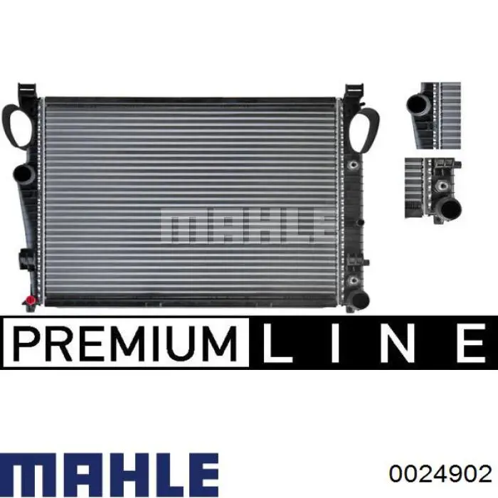 0024902 Mahle Original pistón completo para 1 cilindro, cota de reparación + 0,50 mm