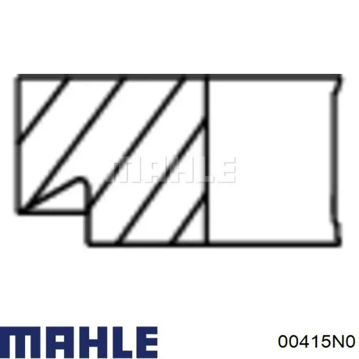 00415N0 Mahle Original juego segmentos émbolo, compresor, para 1 cilindro, std