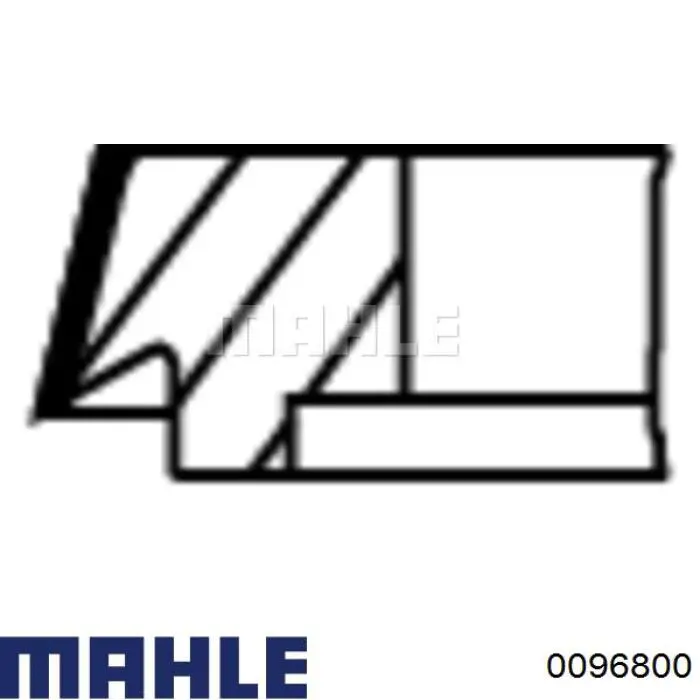 009 68 00 Mahle Original pistón completo para 1 cilindro, std