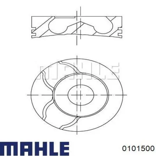 0101500 Mahle Original Pistón