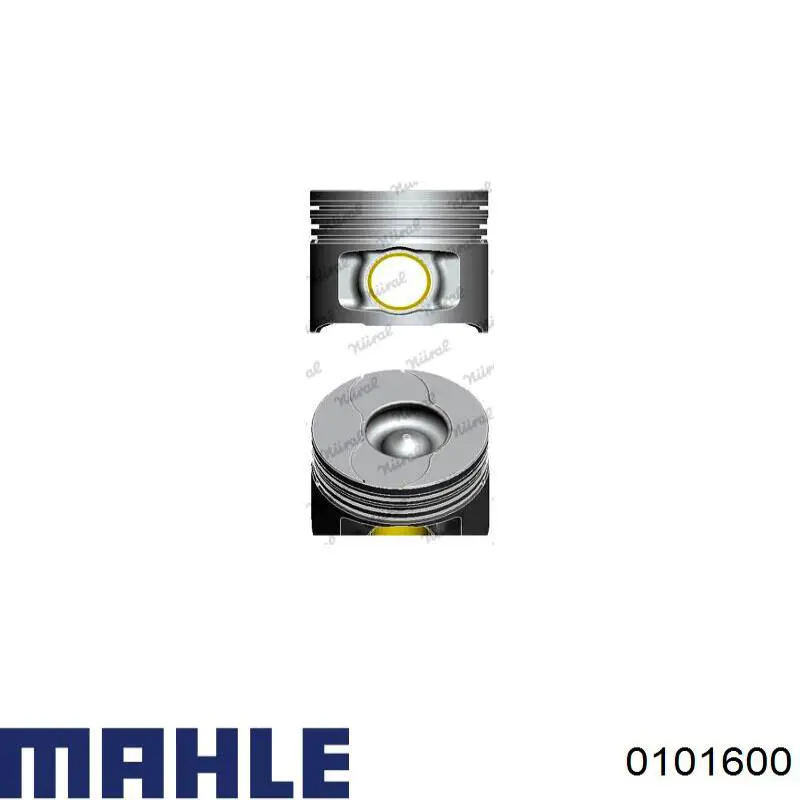 0101600 Mahle Original pistón completo para 1 cilindro, std