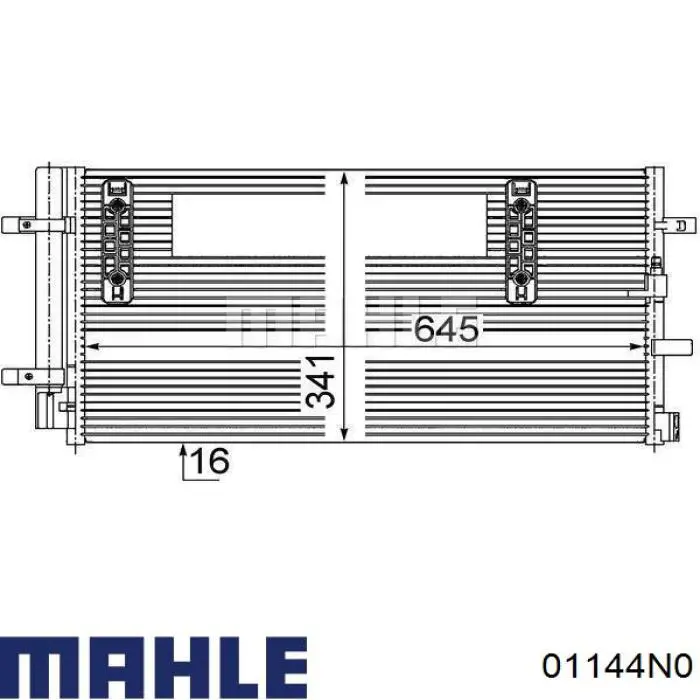 01144N0 Mahle Original juego de aros de pistón para 1 cilindro, std