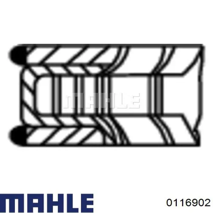 011 69 02 Mahle Original pistón con bulón sin anillos, cota de reparación +1,00 mm