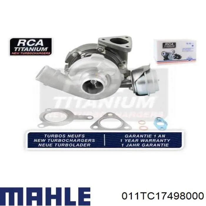 011 TC 17498 000 Mahle Original turbocompresor