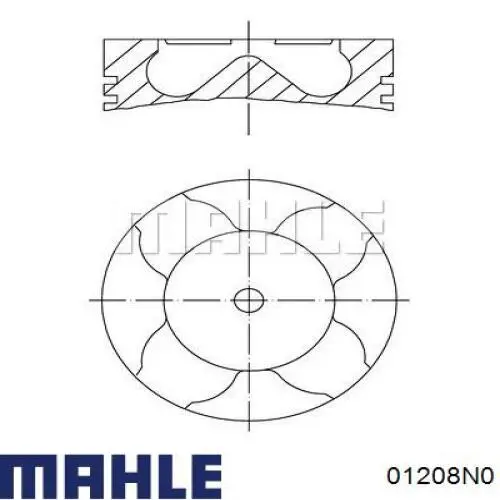 Comprar 01208N0 Mahle Original Aros de pistón para 1 cilindro, STD