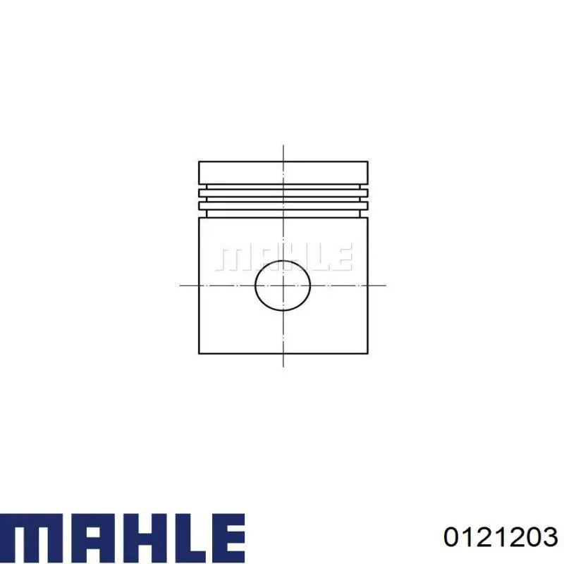 Comprar 0121203 Mahle Original Pistón completo para 1 cilindro, segunda reparación (+0,50 mm)