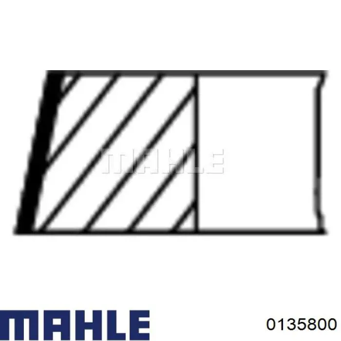 013 58 00 Mahle Original pistón completo para 1 cilindro, std