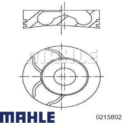 021 58 02 Mahle Original pistón completo para 1 cilindro, cota de reparación + 0,50 mm