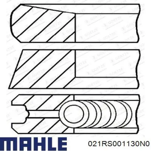 Comprar 021RS001130N0 Mahle Original Aros de pistón para 1 cilindro, STD