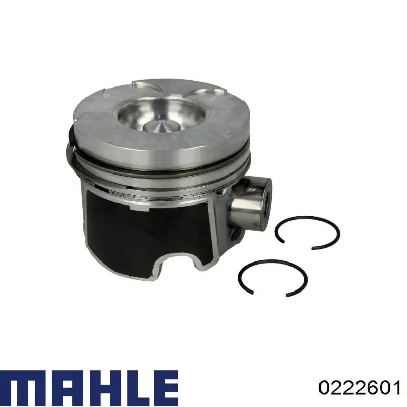 0222601 Mahle Original Pistón completo para 1 cilindro, segunda reparación (+0,50 mm)