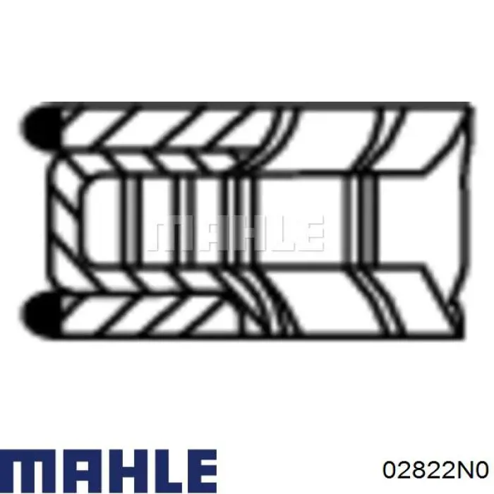 02822N0 Mahle Original aros de pistón para 1 cilindro, std